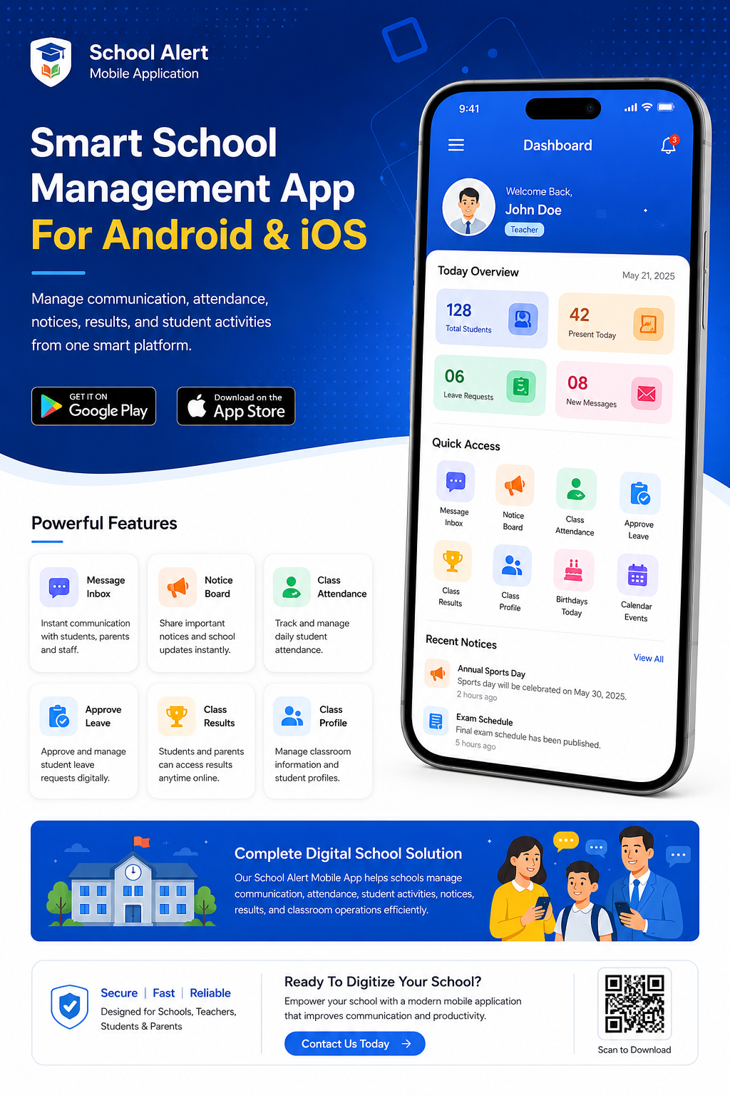 School Alert Mobile App